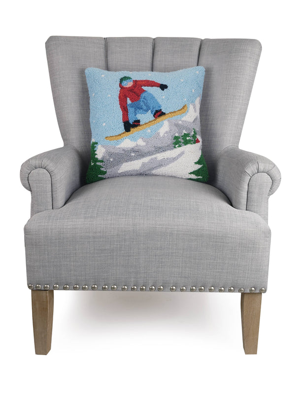 Snowboarder Hook Pillow