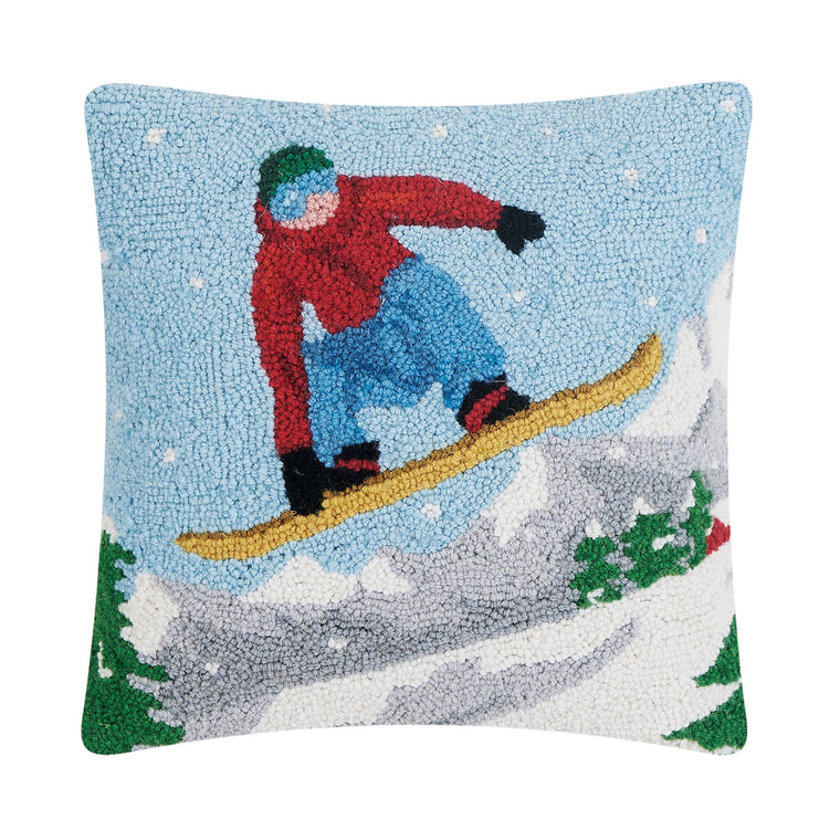 Snowboarder Hook Pillow