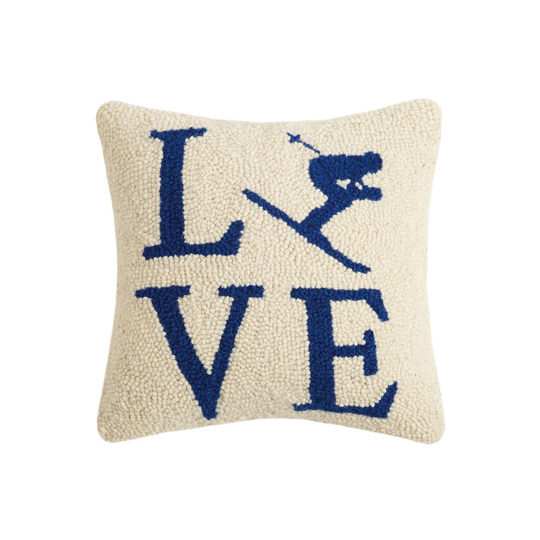 Ski Love Hook Pillow