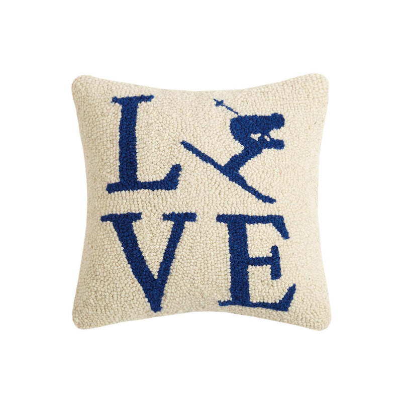 Ski Love Hook Pillow