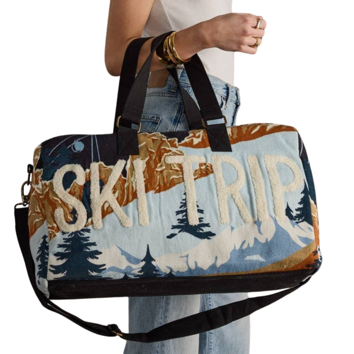 "Ski Trip" Canvas Weekender