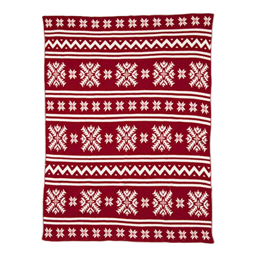 Fair Isle Throw Blanket