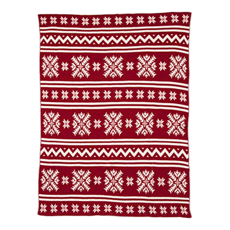 Fair Isle Throw Blanket