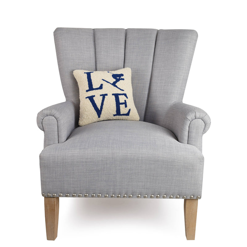 Ski Love Hook Pillow