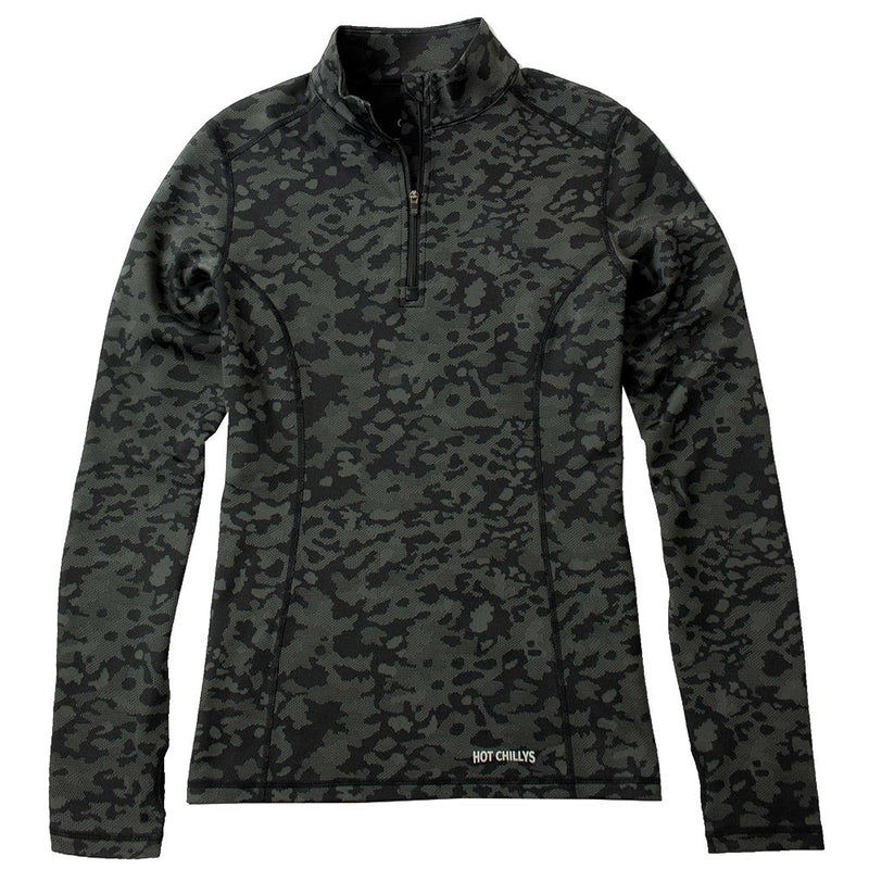 Hot Chillys Patterned Jacquard Zip-T Mid-Layer