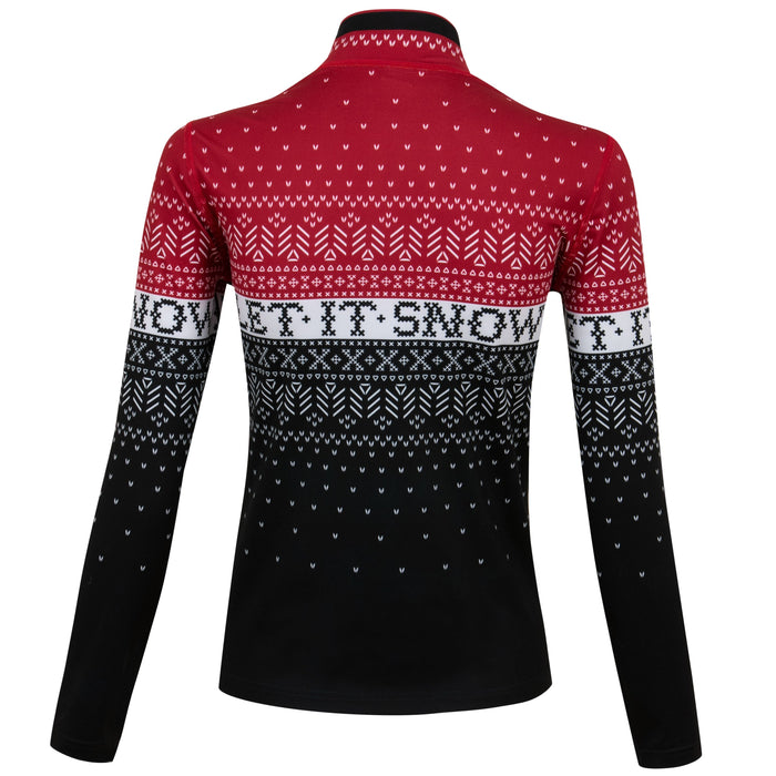 Krimson Klover "Let It Snow" 1/4 Zip Base Layer