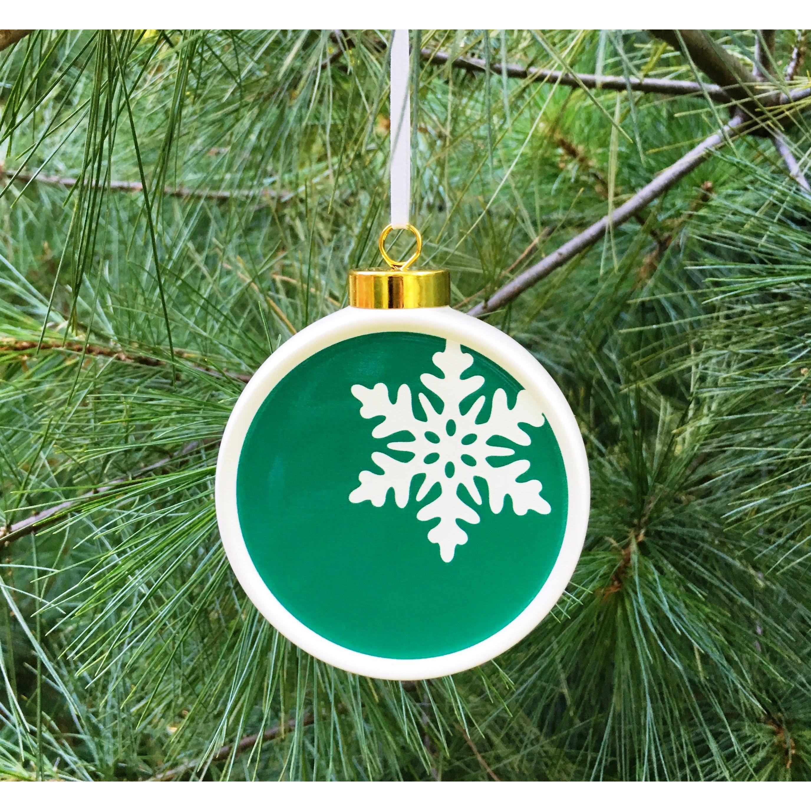 Christmas Ornament Green Photograph